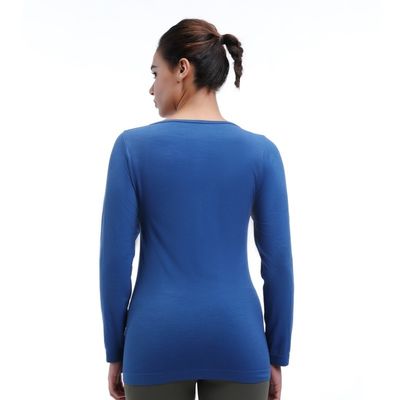 Леди's Workout Long Sleeve Shirt Loose Fit Fleece Lining Windproof Для занятий на свежем воздухе